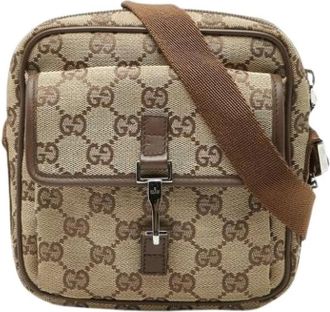 Gucci Pre-owned Cross Body Bags, female, Beige, Size: ONE SIZE Pre-owned Vintage Shoulder Bag