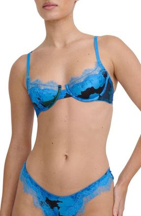 Kat The Label Sorrento Limencello Underwire Bra in Azure at Nordstrom, Size X-Large