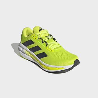 adidas Laufschuh ADIDAS PERFORMANCE QUESTAR 3, Herren, Gr. 42,5, solar slime, core schwarz, lucid lemon, Synthetik, Textil, Schuhe Laufschuh