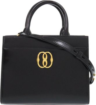 Bally Patent Leather Canvas Tote Bag (Pre-Owned)