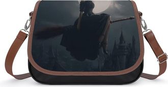 Generic Halloween Witch Crossbody Bags for Women Shoulder Messenger Bag Purse Handbags