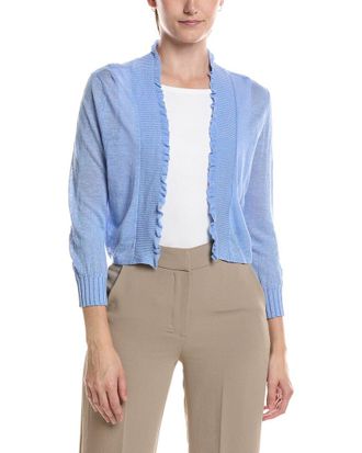 Nic+Zoe Nic & Zoe Petite Linen-Blend Featherknit Cardigan
