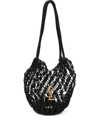 Saint Laurent knotted tote bag - women - Fabric - OS - Black