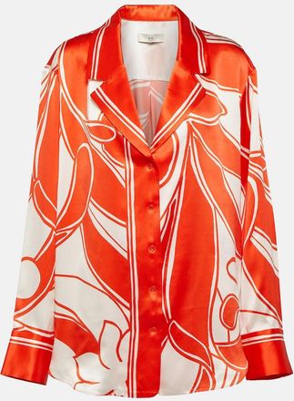 Sir. Ramona printed silk satin shirt