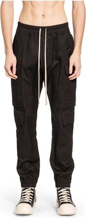 Rick Owens Broeken, Heren, Zwart, M, Slim-fit Broeken