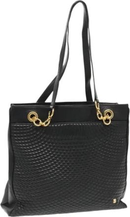 Bally Pre-owned Tote Bag - Dames - Vintage Shopper - Zwart - ONE Size - Leer - Vintage
