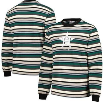 Pleasures Mens PLEASURES Cream/Green Houston Astros Ballpark Long Sleeve T-Shirt at Nordstrom, Size Small