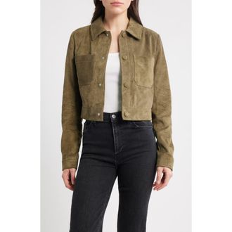 Frame Denim The Small Suede Jacket in Cypress at Nordstrom Rack, Size X-Large