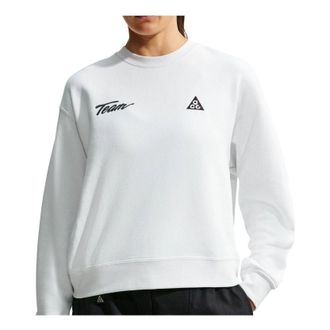 Nike (WMNS) Nike x ACG Tuff Fleece Sweatshirt Summit White Black IU8168-121