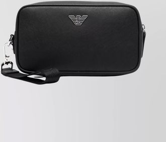 Emporio Armani textured wash bag