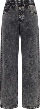Diesel P-Stuky Broek - Dames - Regular Fit Jeans - Grijs - S - Katoen - Jeans