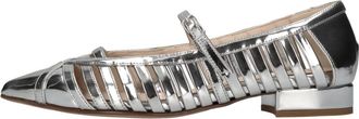 Anna F. Schoenen, Dames, Grijs, 38 EU, Leer, Leren ballerinas