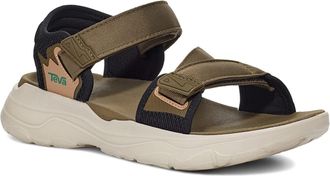 Teva Mens Zymic Sandal, Dark Olive/Teal Green, 7 UK