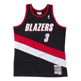 Mitchell & Ness NBA Basketball Jersey Black Red White SMJYEL18026-PTBBLCK99DSD