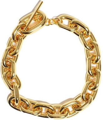 Paco Rabanne Gold Metal Chain Necklace