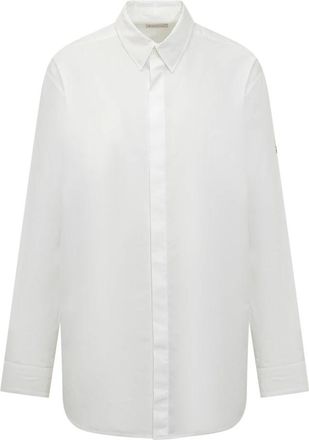 Moncler Willow Smith Shirt - Dames - Overhemden - Wit - 2XS - Katoen - Overhemden