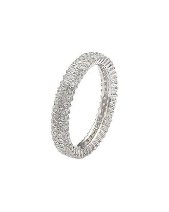 Suzy Levian Suzy Levian Silver Cz Eternity Ring