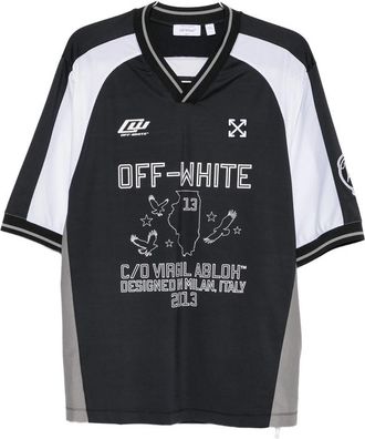 Off-white Logo-print V-neck T-shirt