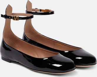 Valentino Garavani Tan-Go patent leather ballet flats