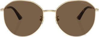 Jimmy Choo London Dark Brown Oval Ladies Sunglasses JC4007BD 300673 58