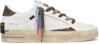 Crime London Schoenen, Dames, Wit, 41 EU, Sk 8 Deluxe Almond Drizzle