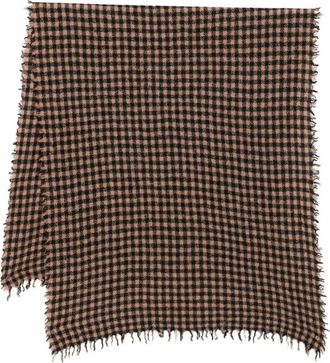 Faliero Sarti Sciarpa a quadri - Nero