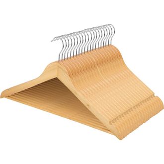MegaChef 20 Piece Acacia Wood Swivel Hook Hanger Set in Light Brown at Nordstrom