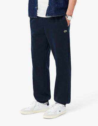 Lacoste Mens Lacoste Regular Fit Mens Fleece Sweatpants - Navy Blue 166 - Black - Size: 35/34/32/40/Regular