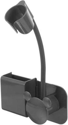 No Brand Soporte De Pared Para Secador De Pelo, Organizador De Pared Para Ba&ntilde;o, Herramienta De Peinado Profesional, Dise&ntilde;o Que Ahorra Espacio, Color Negro