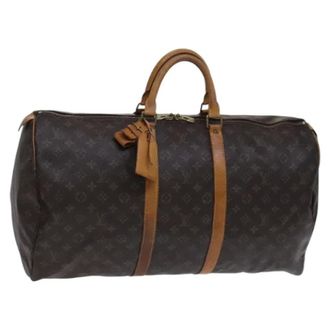 Louis Vuitton Tweedehands Canvas Louis Vuitton tassen - Dames - Pre-owned - Bruin - Maat: ONE Size Leer