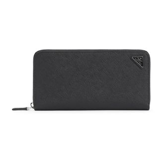 Prada Zip Around Wallet - unisex - Prada - Wallets & Cardholders - Black - ONE SIZE - Accessories