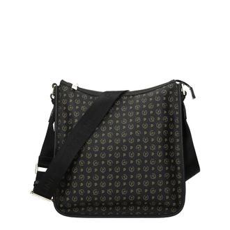 Pollini Umhängetaschen Frauen PVC schwarz/schwarz