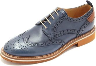 La Martina Schoenen met Veters - Heren - Veterschoenen - Blauw - 39 EU - Leer - Schoenen