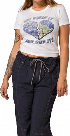 Parks Project You Break It Mini Tee In Marshmallow