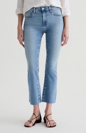 AG - Adriano Goldschmied Farrah Mid Rise Crop Bootcut Jeans in Marina Blue at Nordstrom Rack, Size 28
