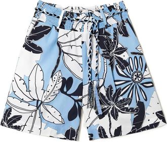 Twin-Set Shorts a fiori - Blu