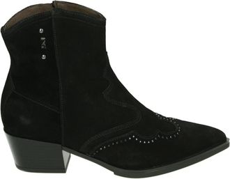 Nero Giardini Zwarte Su&egrave;de Westernlaars - Dames - Cowboylaarzen - Zwart - 41 EU - Su&egrave;de - Schoenen