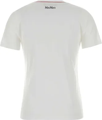 MM Studio Womens Pugnale T-Shirt White Cotton