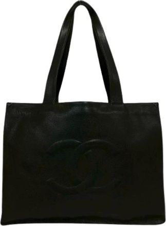 Chanel Bolso Tote de Piel Caviar Pre-owned - Pre-owned - Mujer - Negro - ONE SIZE