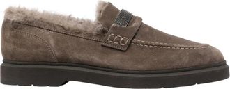 Brunello Cucinelli LE Loafers voor vrouwen - Dames - Loafers - Bruin - 40 EU - Schoenen