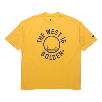 Nike Golden State Warriors NBA Short Sleeve Yellow AT2322-728