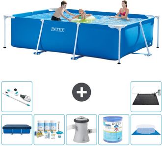 Intex Piscina Con Estructura Rectangular - 300x200x75 Cm - 7-piezas S30209