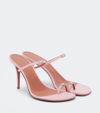 Amina Muaddi Adut embellished leather sandals