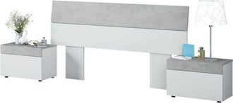 Forés Cabezal y mesillas Tekkan blanco artik y cemento