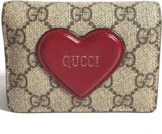 Gucci Pre-owned Wallets, female, Beige, Size: ONE SIZE Pre-owned Fabric Wallet