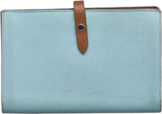 Celine Pre-owned Wallets, female, Blue, Size: ONE SIZE Pre-owned Leather wallets