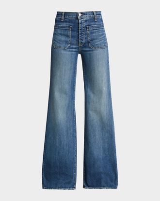 Nili Lotan Florence Denim Flare Jeans
