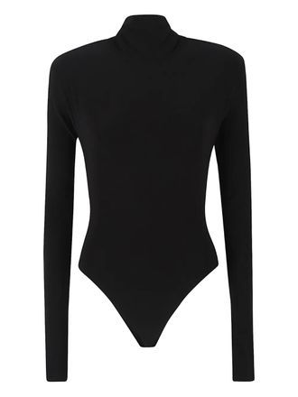 Norma Kamali Body a maniche lunghe - Nero