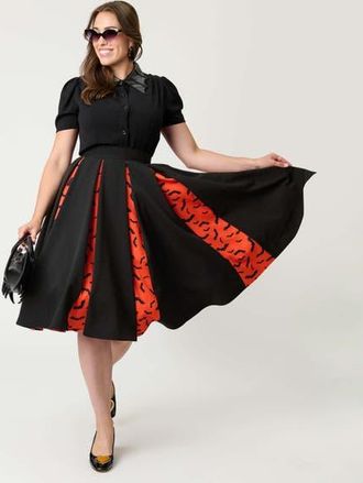 Unique Vintage Pleated Swing Skirt in Black at Nordstrom, Size X-Small
