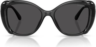 Swarovski Sk6051U Sunglasses - female - Swarovski - Sunglasses - Black - 53 MM - Accessories